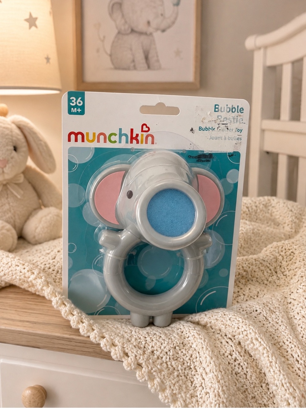 Munchkin Bubble Bestie Elephant Bubble Blower Bath Toy 36M+ Baby Kids